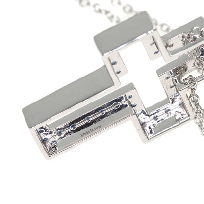 Damiani Belle Epoque Iceberg Sapphire Diamond SM Necklace K18 White Gold Ladies [Used]