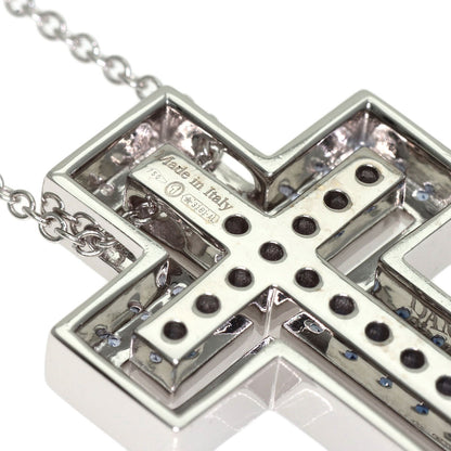 Damiani Belle Epoque Iceberg Sapphire Diamond SM Necklace K18 White Gold Ladies [Used]