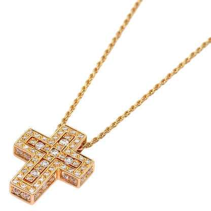 Damiani Belle Epoque XS Diamond Necklace K18 Pink Gold Ladies [Used]