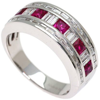 Damiani Belle Epoque Ruby Diamond Ring K18 White Gold Ladies [Used]