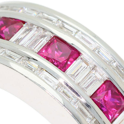 Damiani Belle Epoque Ruby Diamond Ring K18 White Gold Ladies [Used]
