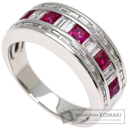 Damiani Belle Epoque Ruby Diamond Ring K18 White Gold Ladies [Used]