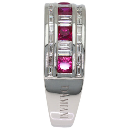 Damiani Belle Epoque Ruby Diamond Ring K18 White Gold Ladies [Used]