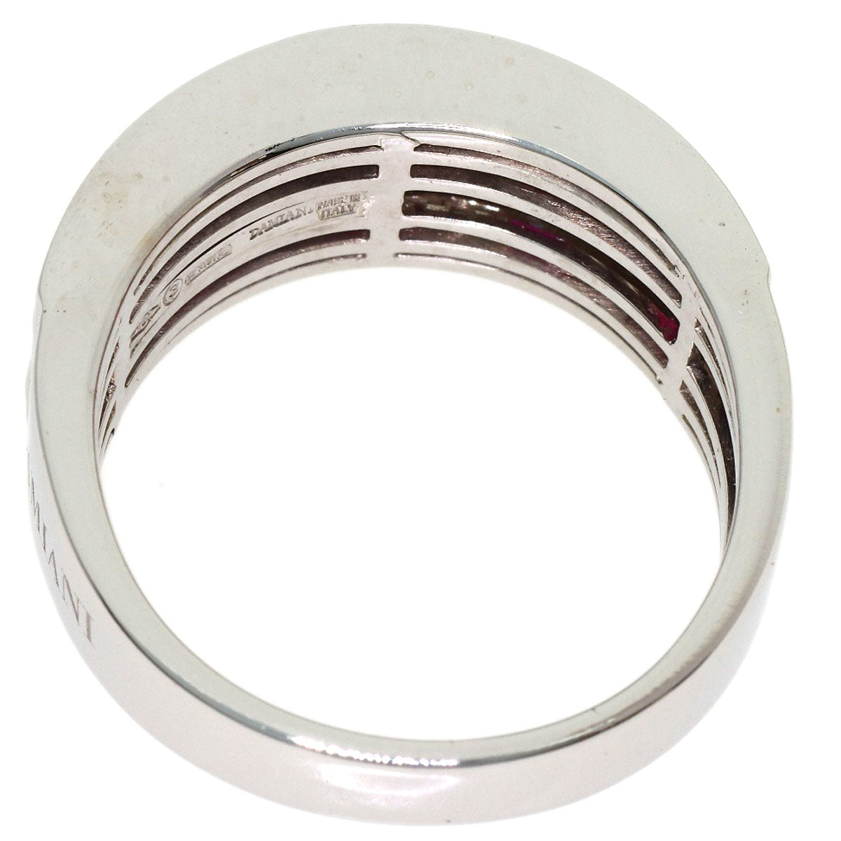 Damiani Belle Epoque Ruby Diamond Ring K18 White Gold Ladies [Used]