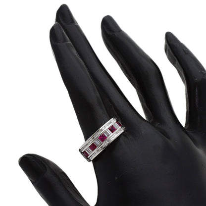 Damiani Belle Epoque Ruby Diamond Ring K18 White Gold Ladies [Used]