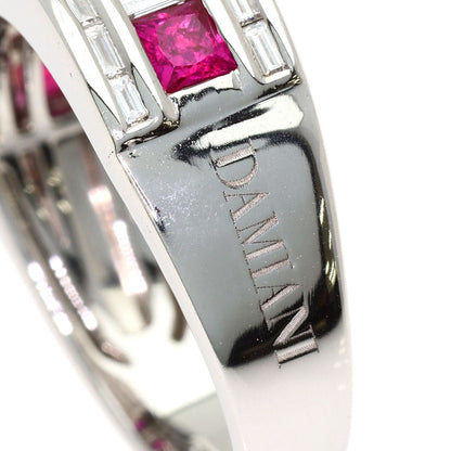 Damiani Belle Epoque Ruby Diamond Ring K18 White Gold Ladies [Used]