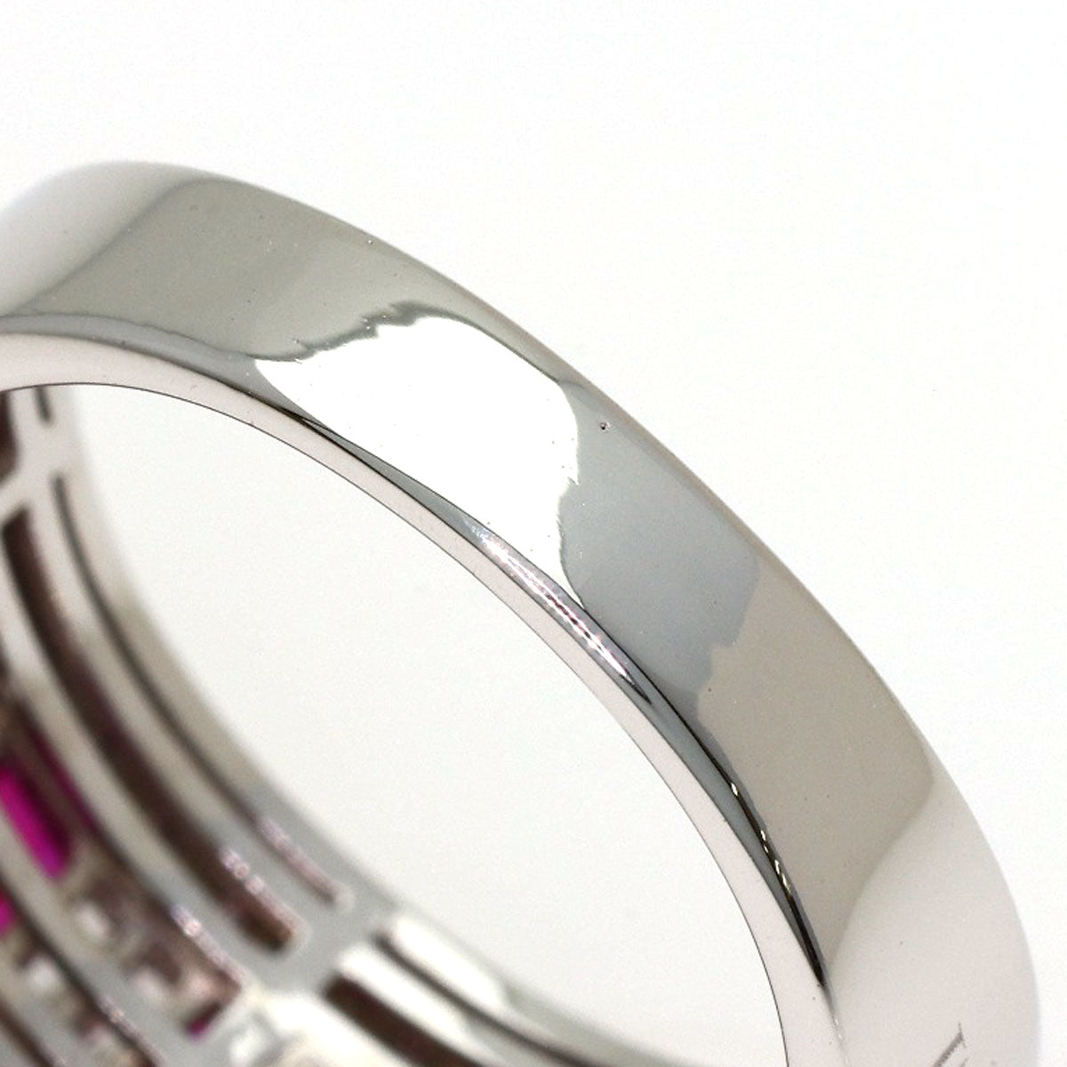 Damiani Belle Epoque Ruby Diamond Ring K18 White Gold Ladies [Used]
