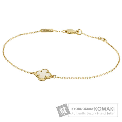 Van Cleef & Arpels Sweet Alhambra Shell Bracelet K18 Yellow Gold Ladies [Used]