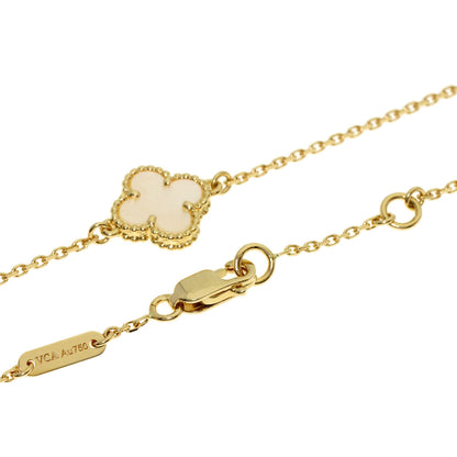 Van Cleef & Arpels Sweet Alhambra Shell Bracelet K18 Yellow Gold Ladies [Used]