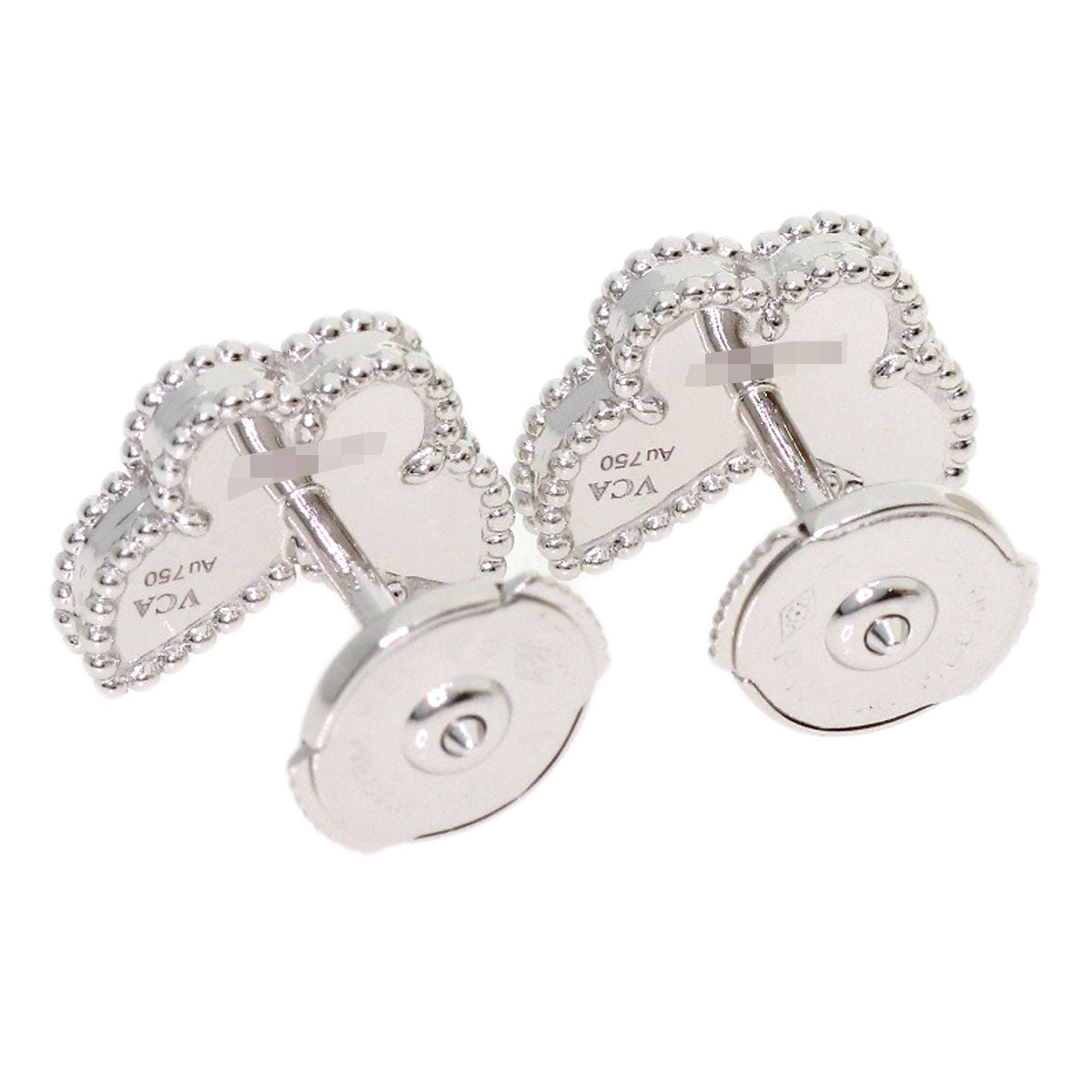 Van Cleef & Arpels Sweet Papillon Turquoise earring K18 White Gold Ladies [Used]