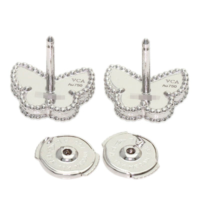 Van Cleef & Arpels Sweet Papillon Turquoise earring K18 White Gold Ladies [Used]