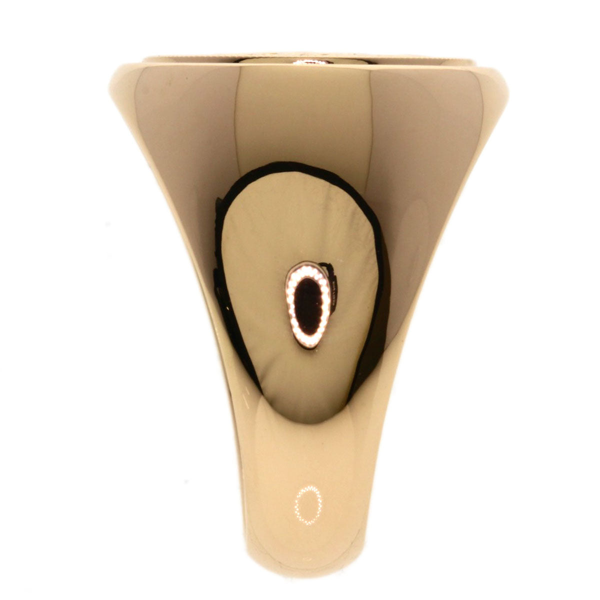 HERMES Exlipris Chevalier #53 Ring K18 Pink Gold Ladies [Used]