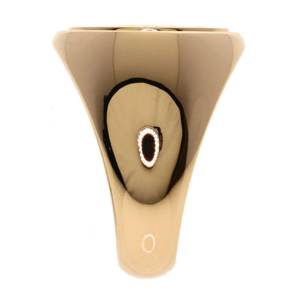 HERMES Exlipris Chevalier #53 Ring K18 Pink Gold Ladies [Used]