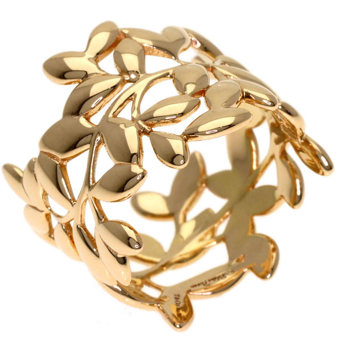 TIFFANY&Co. Olive leaf Ring K18 Pink Gold Ladies [Used]