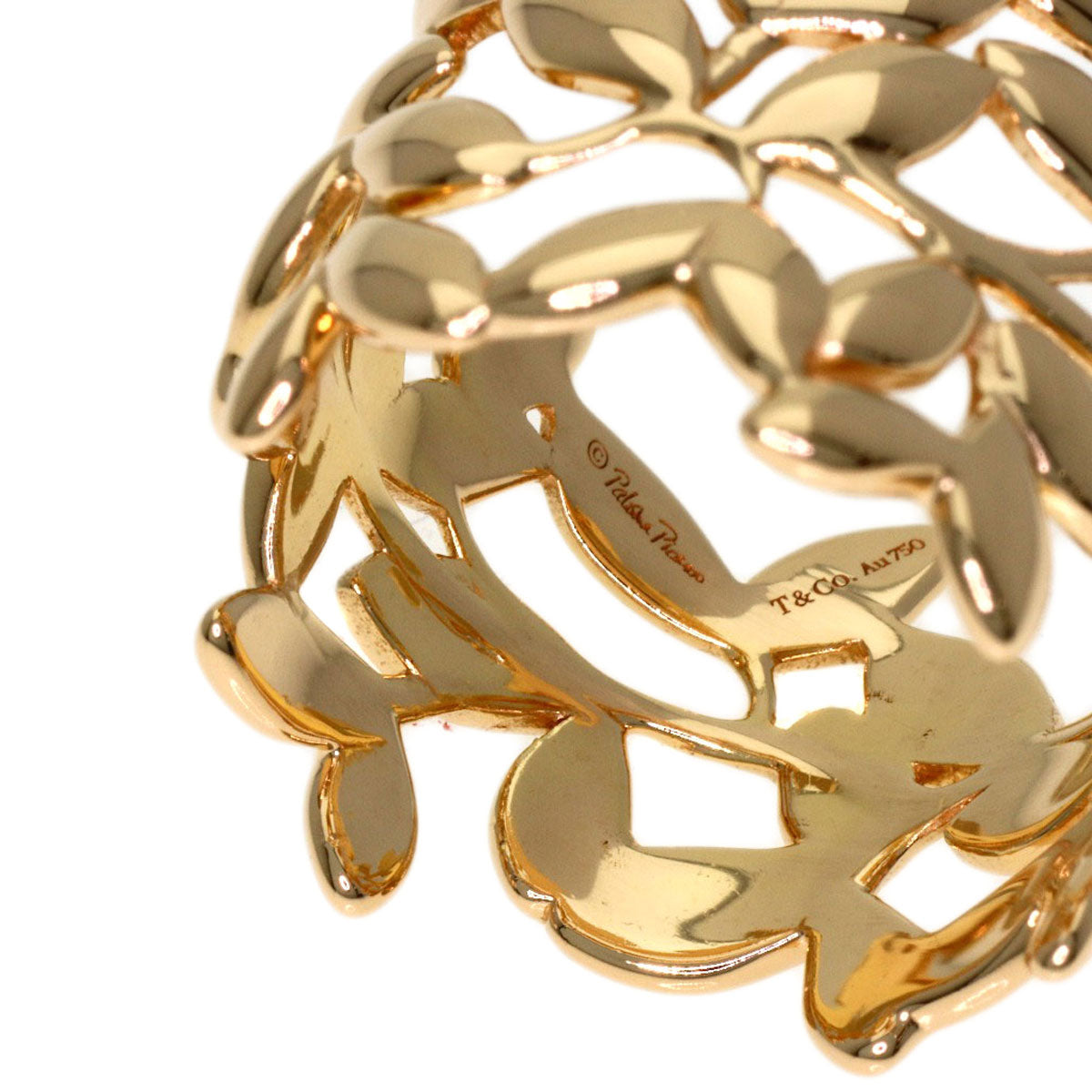 TIFFANY&Co. Olive leaf Ring K18 Pink Gold Ladies [Used]