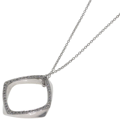 TIFFANY&Co. Torque Narrow Diamond Necklace K18 White Gold Ladies [Used]