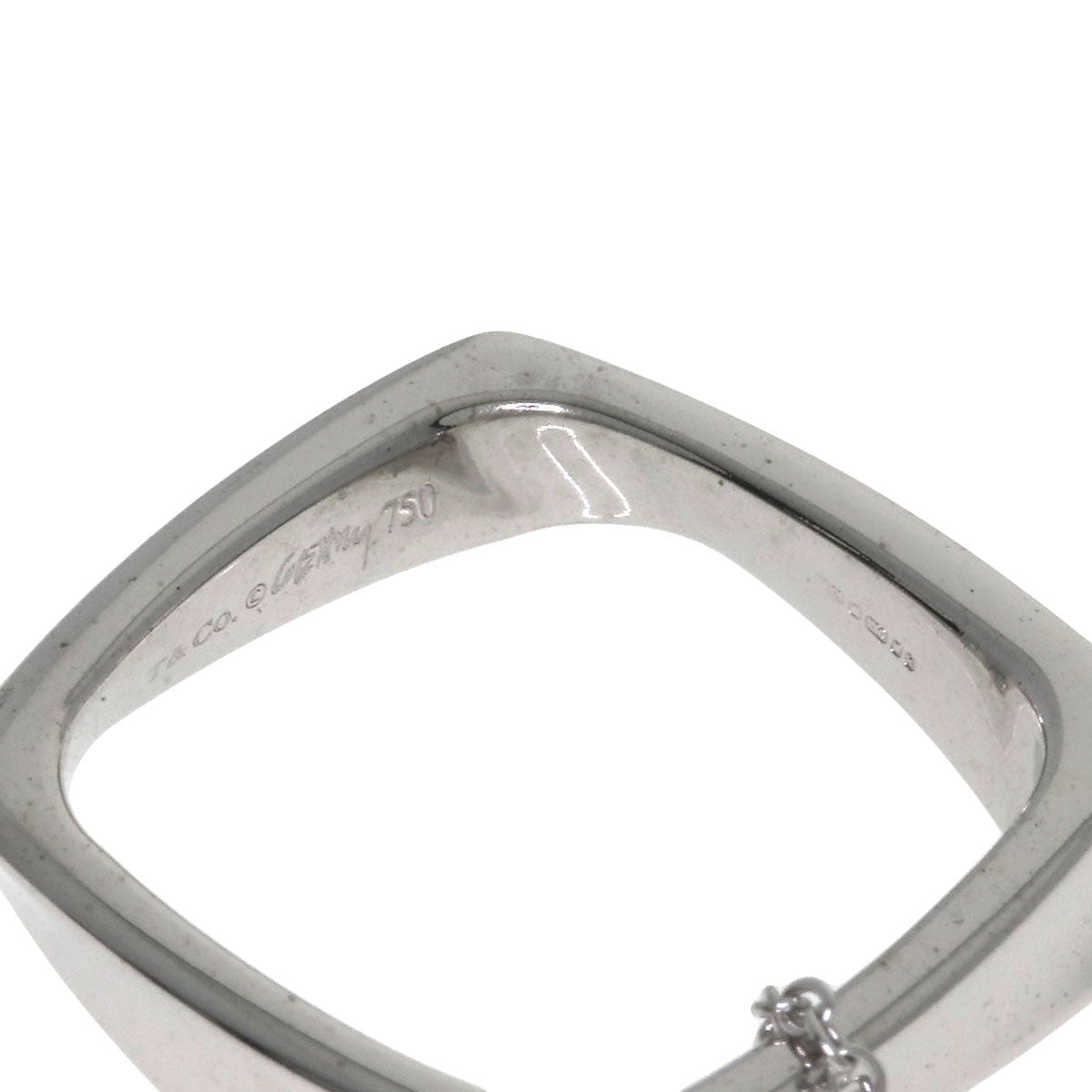TIFFANY&Co. Torque Narrow Diamond Necklace K18 White Gold Ladies [Used]