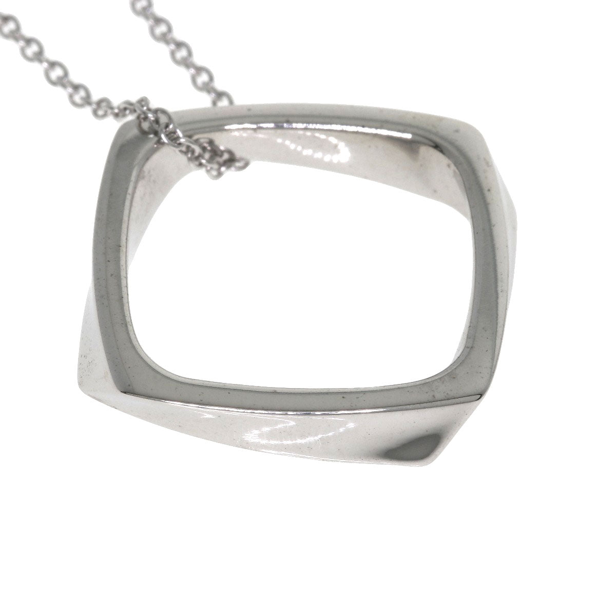 TIFFANY&Co. Torque Narrow Diamond Necklace K18 White Gold Ladies [Used]