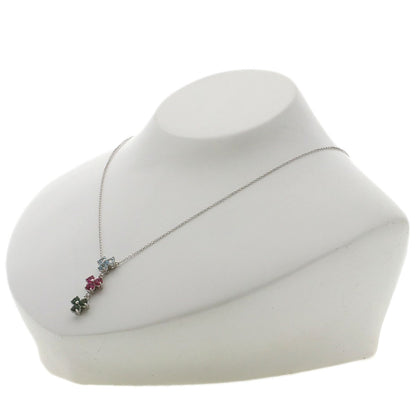TIFFANY&Co. Aria Aquamarine Tourmaline Necklace K18 White Gold Ladies [Used]