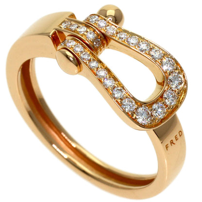 FRED Force 10 Medium Diamond #50 Ring K18 Pink Gold Ladies [Used]