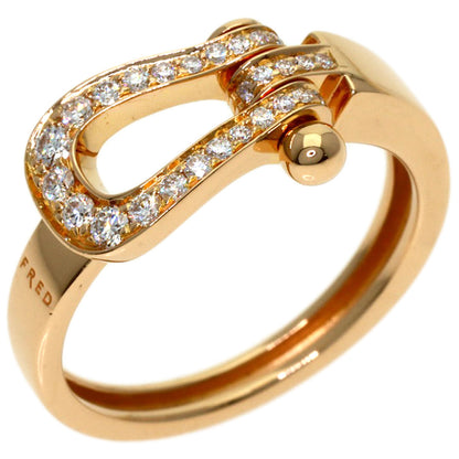 FRED Force 10 Medium Diamond #50 Ring K18 Pink Gold Ladies [Used]