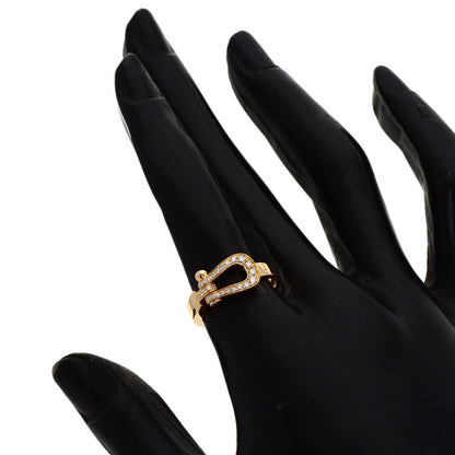 FRED Force 10 Medium Diamond #50 Ring K18 Pink Gold Ladies [Used]