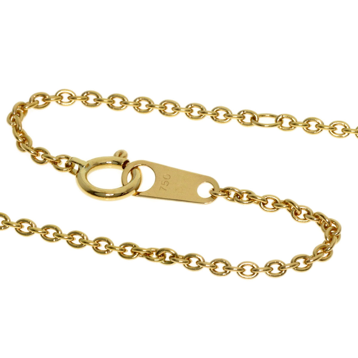CELINE Vintage Diamond Necklace K18 Yellow Gold Ladies [Used]