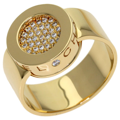 CHANEL La Ronde Pavé Diamond #53 Ring K18 Yellow Gold Ladies [Used]
