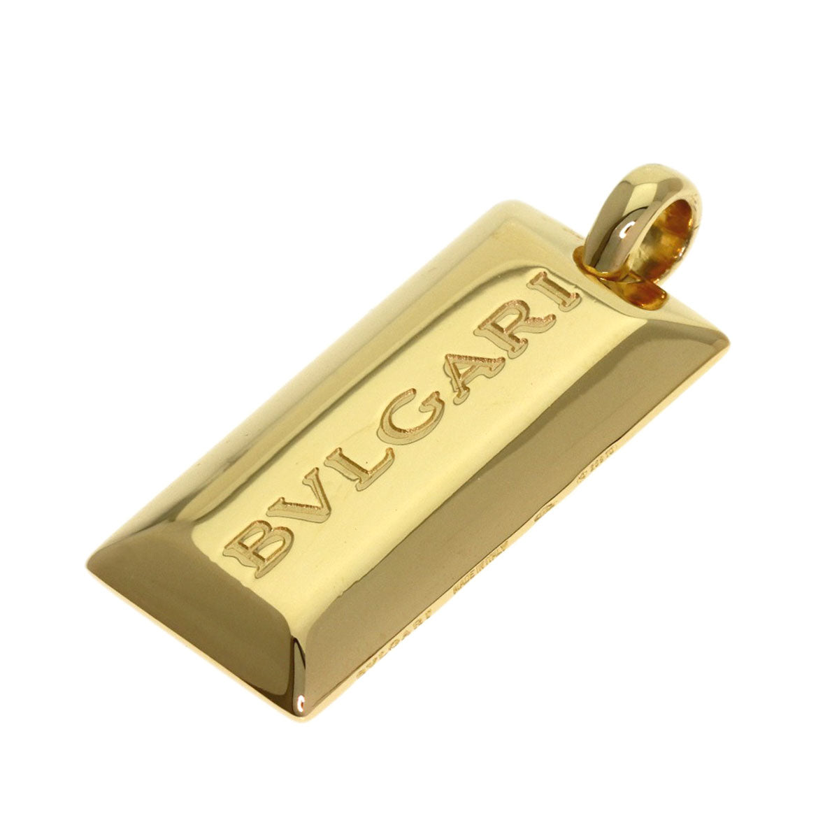 BVLGARI ingot Pendant top K18 Yellow Gold Ladies [Used]