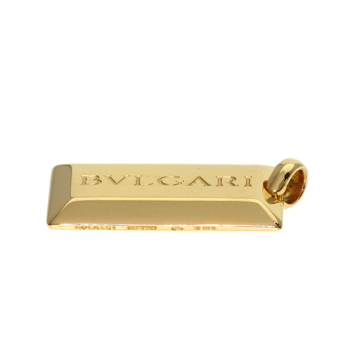 BVLGARI ingot Pendant top K18 Yellow Gold Ladies [Used]
