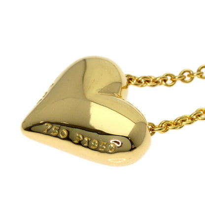 TIFFANY&Co. Dots Heart Diamond Necklace K18 Yellow Gold PT950Ladies [Used]