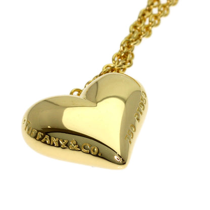 TIFFANY&Co. Dots Heart Diamond Necklace K18 Yellow Gold PT950Ladies [Used]