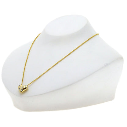 TIFFANY&Co. Dots Heart Diamond Necklace K18 Yellow Gold PT950Ladies [Used]