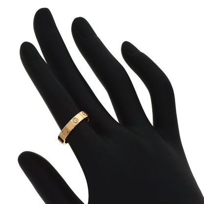 CARTIER Mini Love Ring 1PDiamond #51 Ring K18 Pink Gold Ladies [Used]