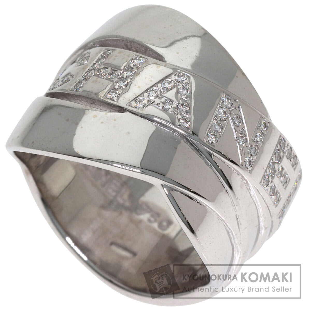 CHANEL Boldick Diamond Ring K18 White Gold Ladies [Used]