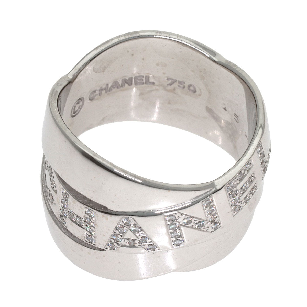 CHANEL Boldick Diamond Ring K18 White Gold Ladies [Used]