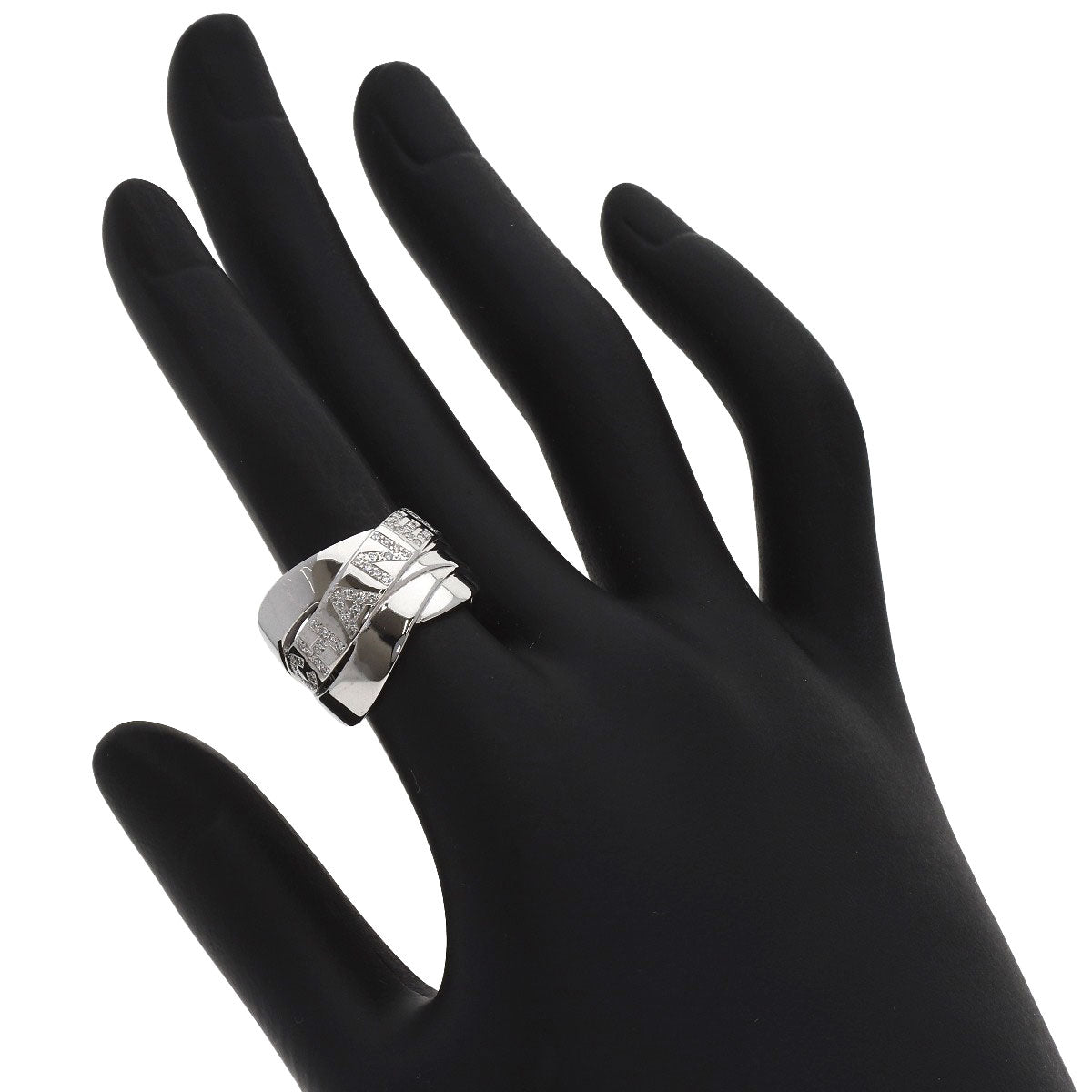 CHANEL Boldick Diamond Ring K18 White Gold Ladies [Used]