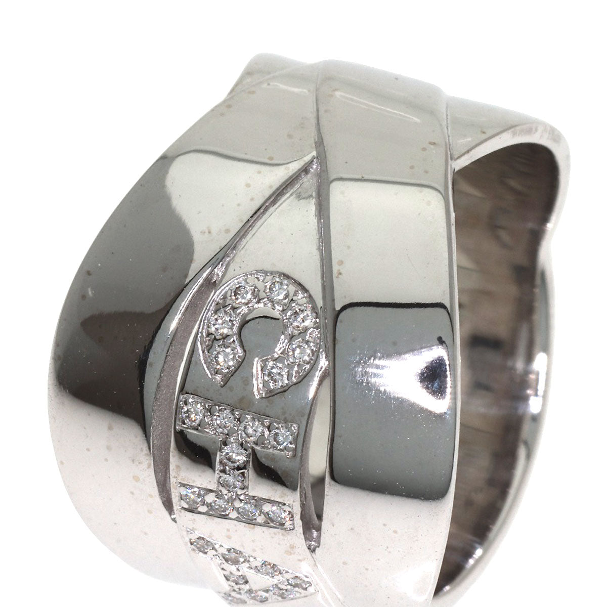 CHANEL Boldick Diamond Ring K18 White Gold Ladies [Used]