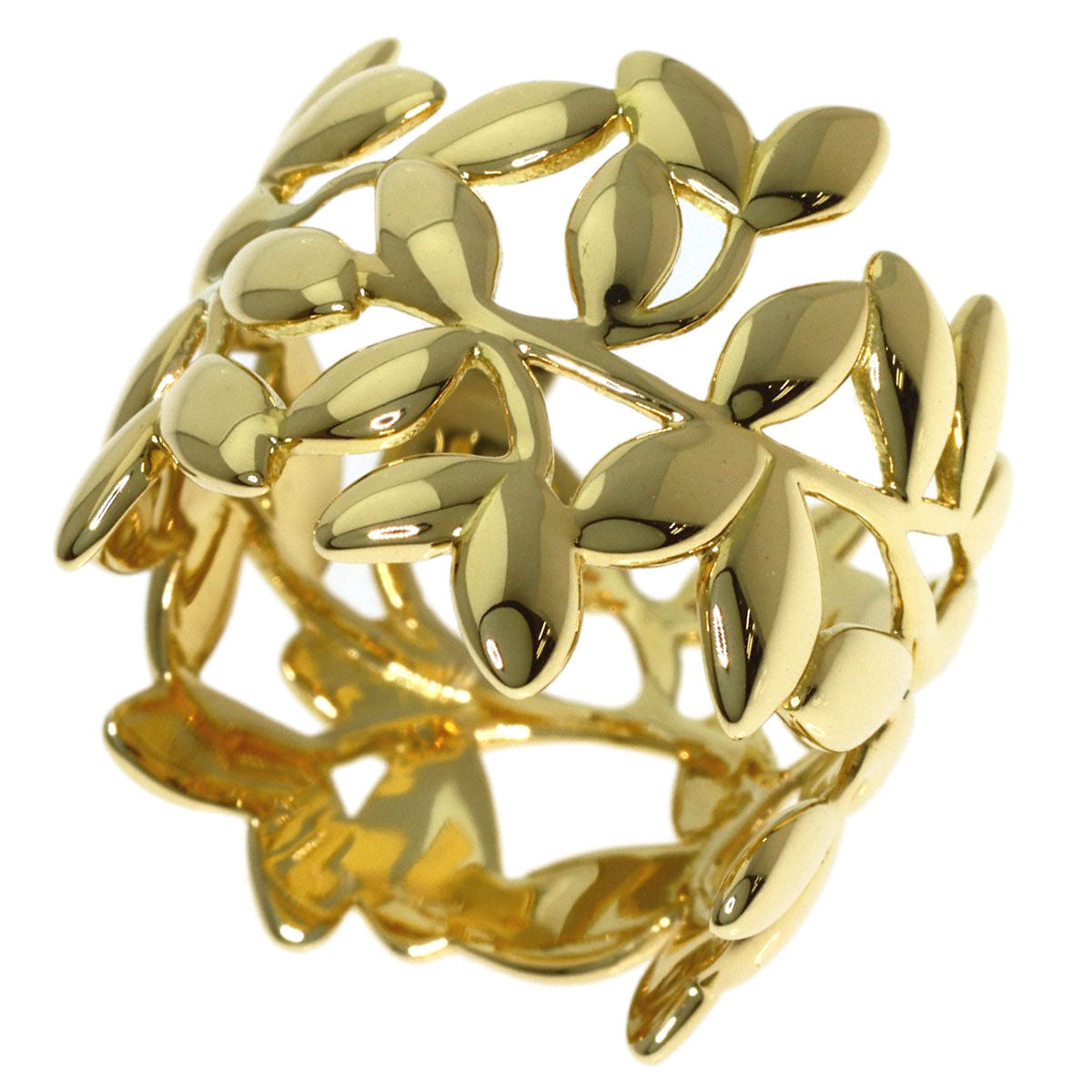 TIFFANY&Co. Olive leaf Ring K18 Yellow Gold Ladies [Used]