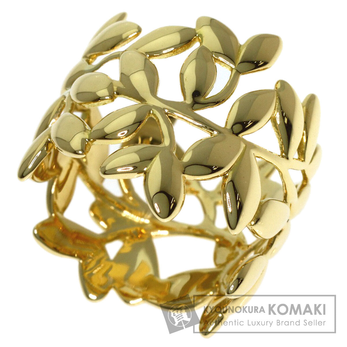 TIFFANY&Co. Olive leaf Ring K18 Yellow Gold Ladies [Used]