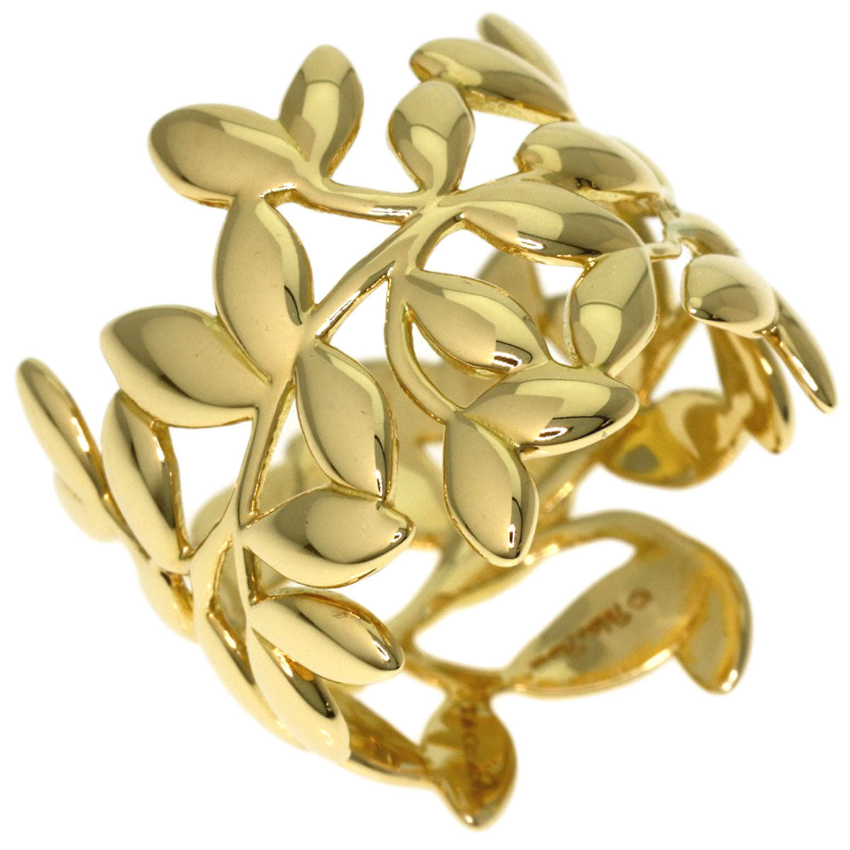 TIFFANY&Co. Olive leaf Ring K18 Yellow Gold Ladies [Used]