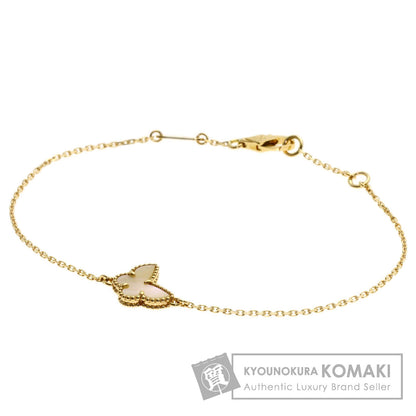 Van Cleef & Arpels Sweet Papillon Shell Bracelet K18 Yellow Gold Ladies [Used]