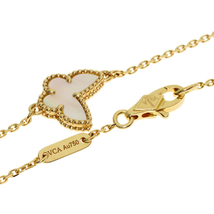 Van Cleef & Arpels Sweet Papillon Shell Bracelet K18 Yellow Gold Ladies [Used]