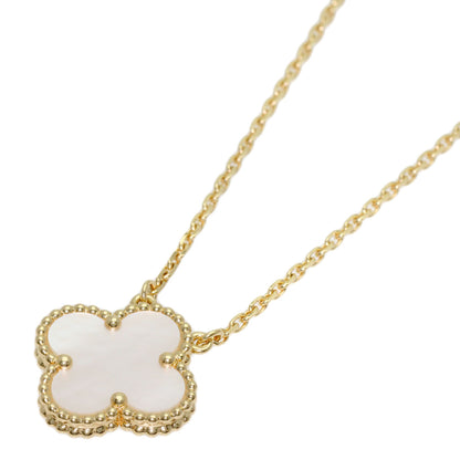 Van Cleef & Arpels Vintage Alhambra Shell Necklace K18 Yellow Gold Ladies [Used]