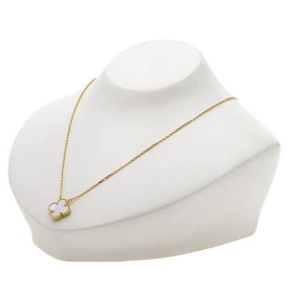 Van Cleef & Arpels Vintage Alhambra Shell Necklace K18 Yellow Gold Ladies [Used]