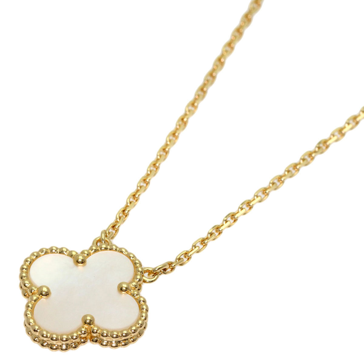 Van Cleef & Arpels Vintage alhambra Necklace K18 Yellow Gold Ladies [Used]