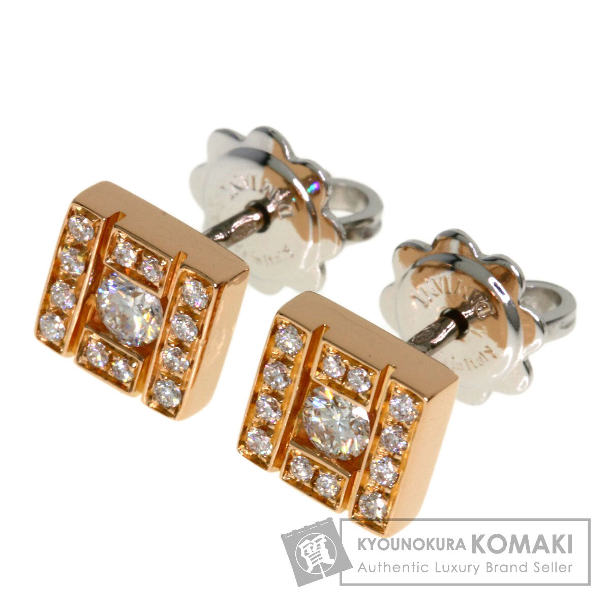 Damiani Belle Epoque Diamond earring K18 White Gold 18K Pink GoldLadies [Used]