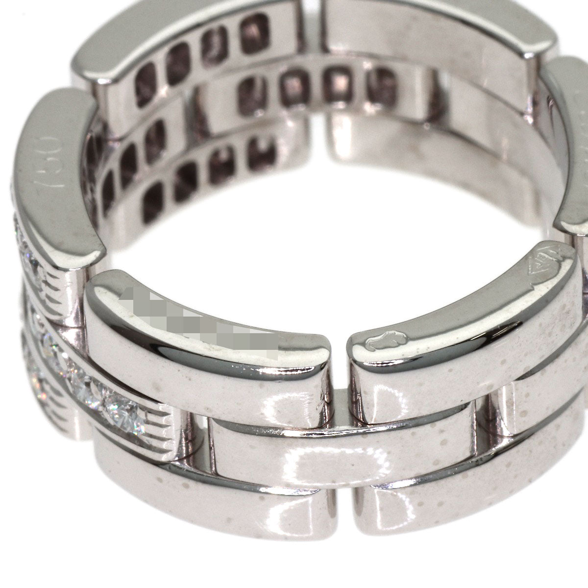 CARTIER PANTHERE Diamond #50 Ring K18 White Gold Ladies [Used]