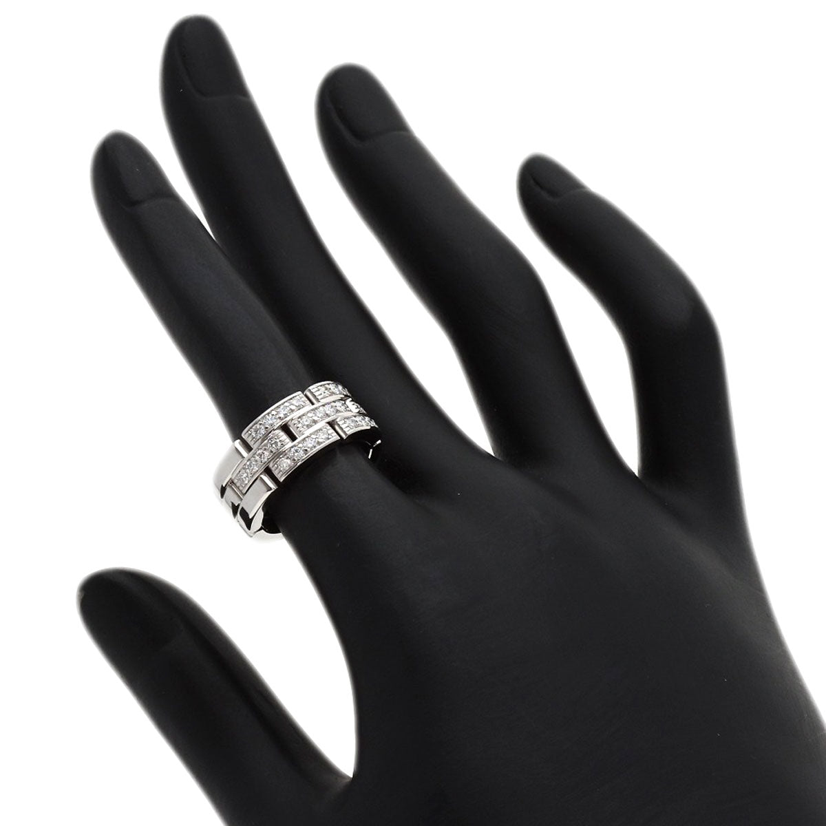 CARTIER PANTHERE Diamond #50 Ring K18 White Gold Ladies [Used]