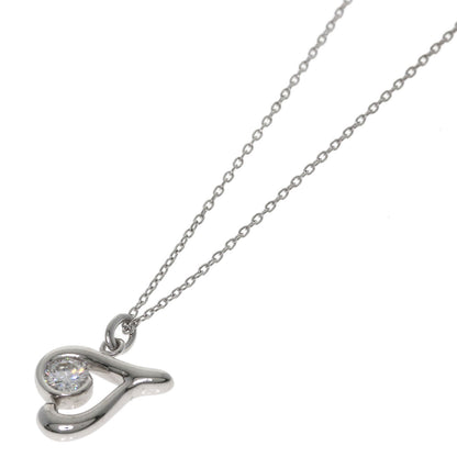 Kashikey Initial 1P Diamond Necklace K18 White Gold Ladies [Used]